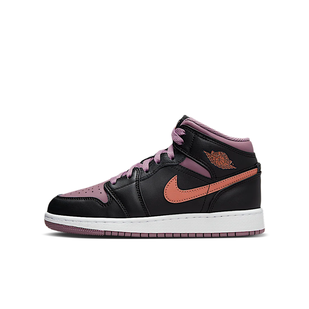Nike Air Jordan 1 Mid SE GS Black Sky J Mauve-Air Jordan-pikastore.cz
