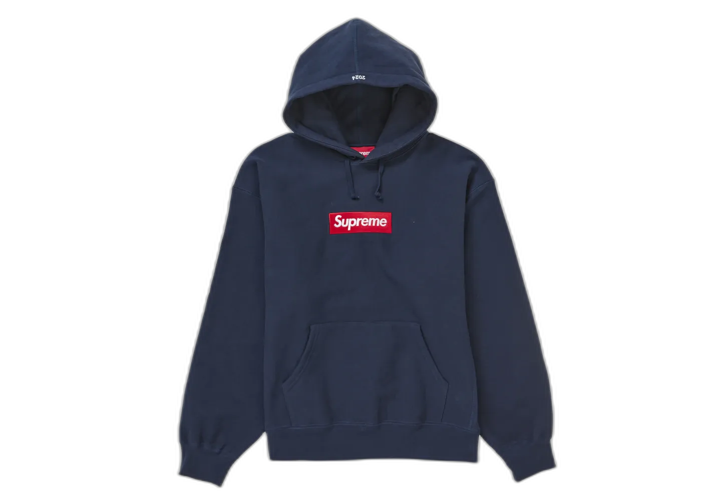 Supreme Box Logo Hooded Sweatshirt Navy-Supreme-pikastore.cz