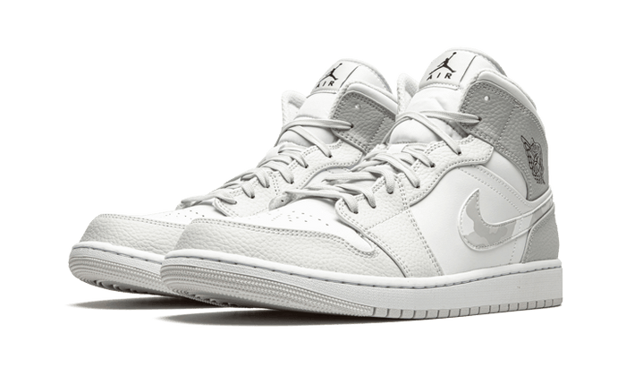 Nike Air Jordan 1 Mid Swoosh Logo - Grey Camo-Air Jordan-pikastore.cz