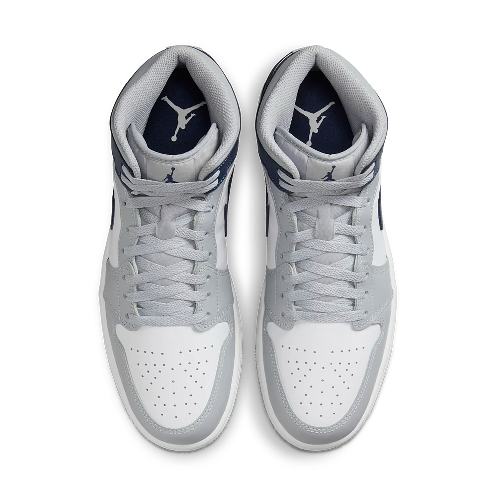 Nike Air Jordan 1 Mid GS Wolf Grey Midnight Navy-Air Jordan-pikastore.cz