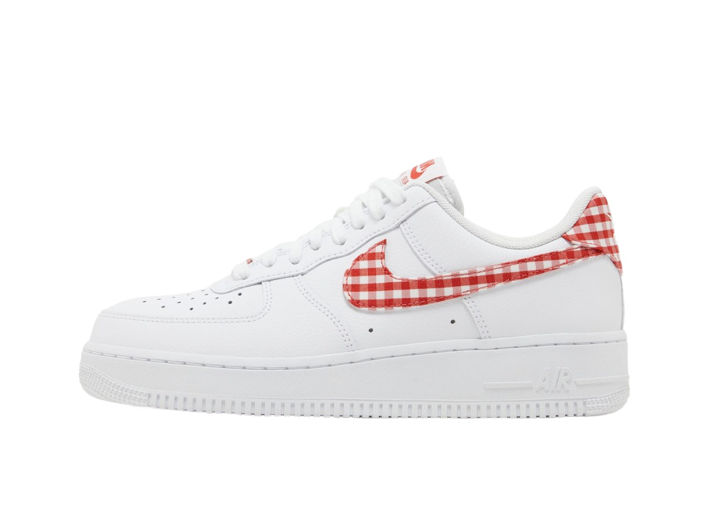 Nike Wmns Air Force 1 07 Essential Mystic Red Gingham-Nike-pikastore.cz