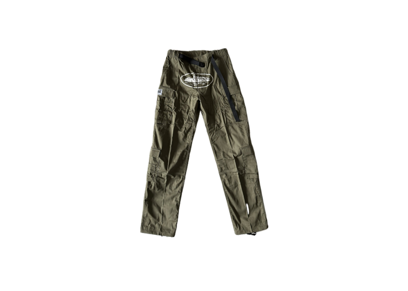 Corteiz Guerillaz Cargo Pants Khaki/White-Corteiz-pikastore.cz