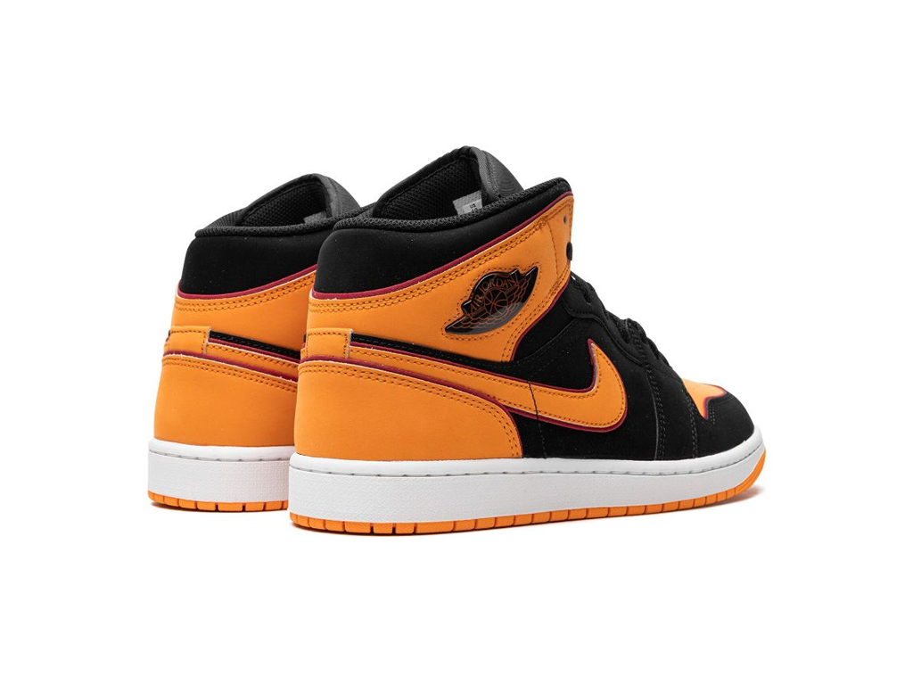 Nike Jordan 1 Mid Fat Tongue Black Orange-sneakers-Air Jordan-pikastore.cz