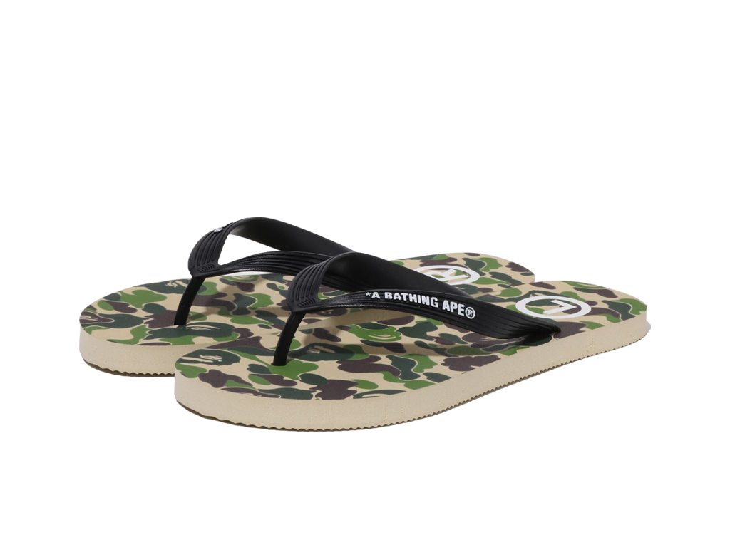 A BATHING APE Abc Camo Beach Sandals M Green-Bape-pikastore.cz