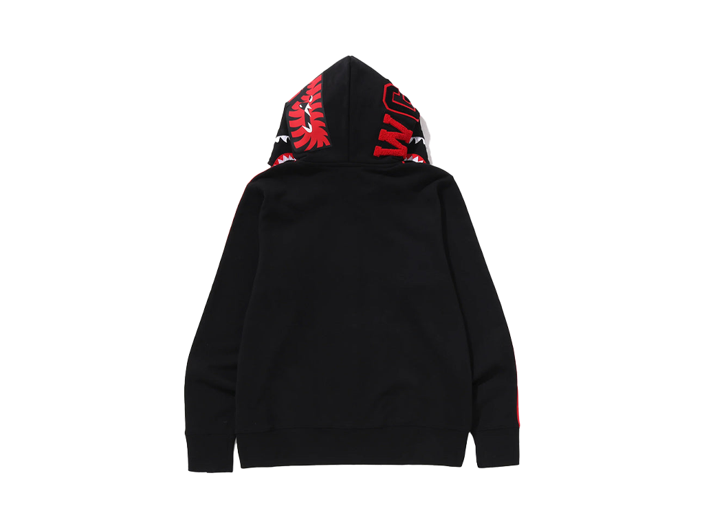 Adidas BAPE x Shark Fleece Full Zip Hoodie Black-Adidas-pikastore.cz