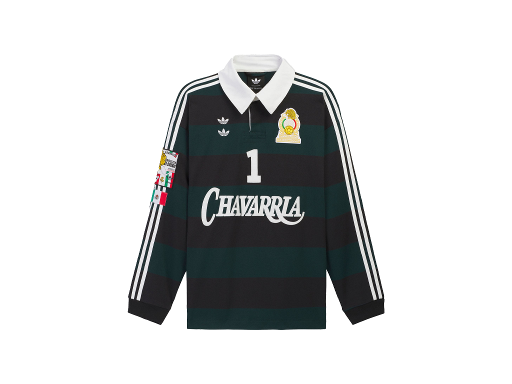 Adidas x Willy Chavarria Rugby Shirt Black/Aurora Ivy-Adidas-pikastore.cz