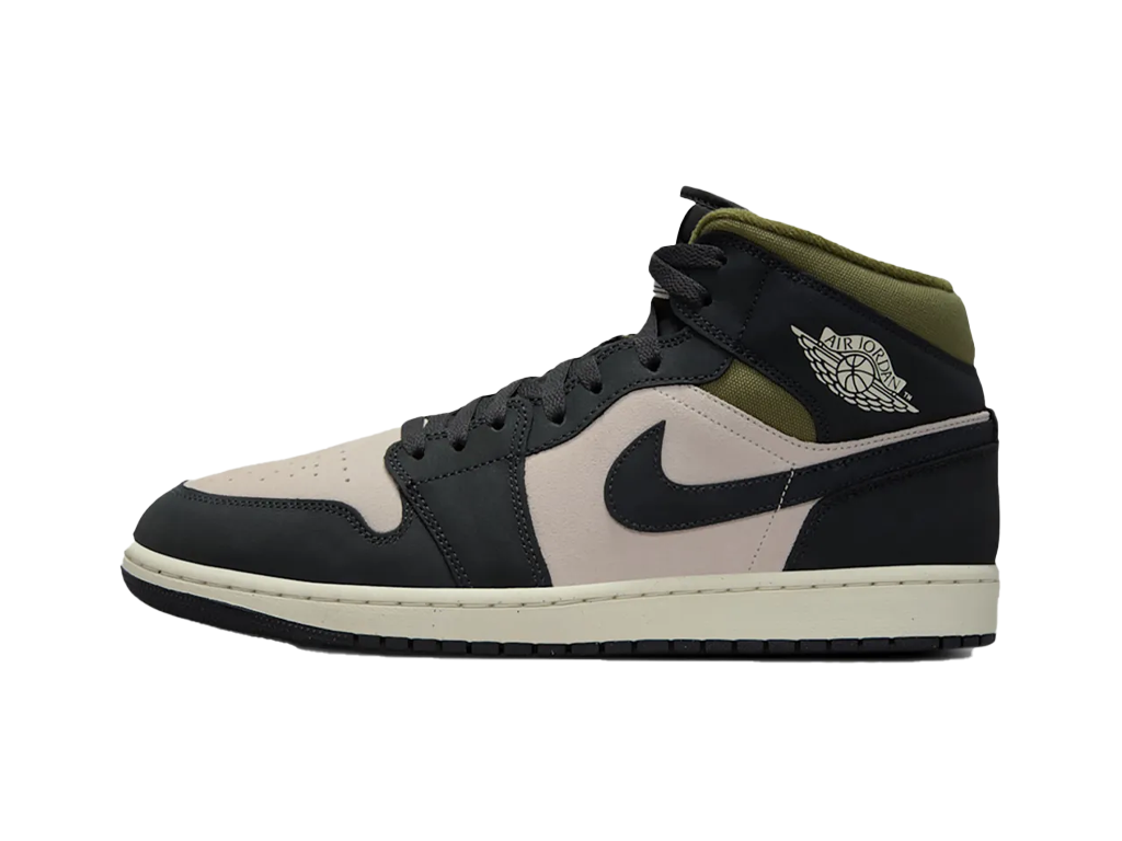 Air Jordan 1 Mid Off Noir Medium Olive