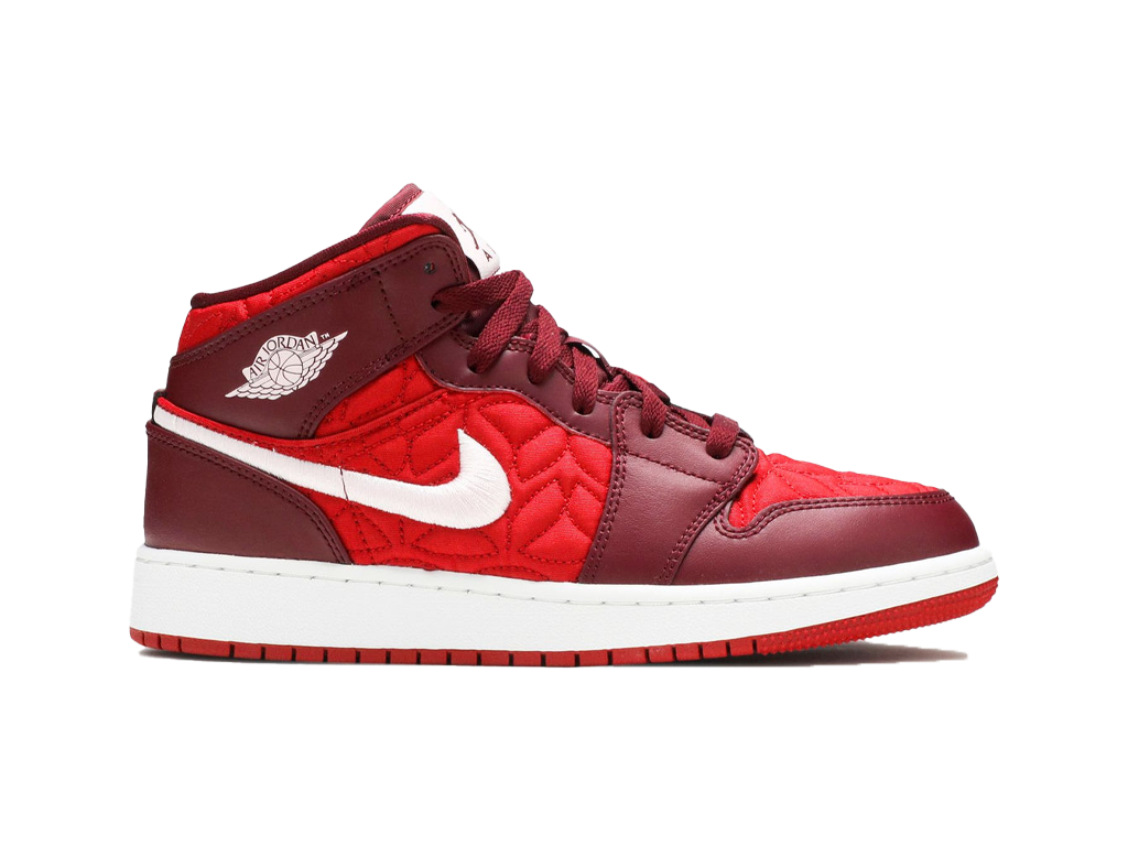 Air Jordan 1 Mid SE GS Red Quilted-Air Jordan-pikastore.cz