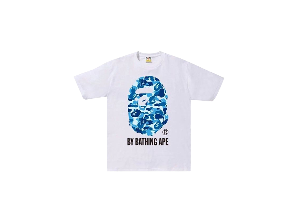 BAPE ABC Camo By Bathing Ape Tee (FW25) White/Blue-Bape-pikastore.cz