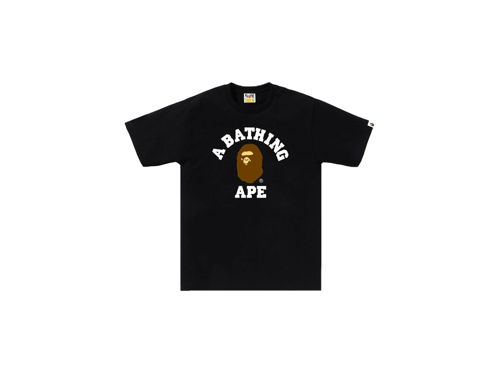 BAPE College Tee Black-Bape-pikastore.cz