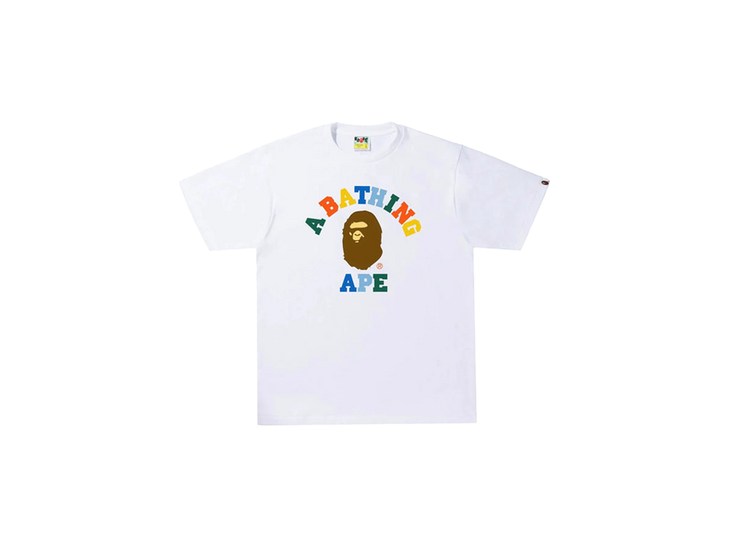 BAPE Colors College Tee (SS22) White-BAPE-pikastore.cz