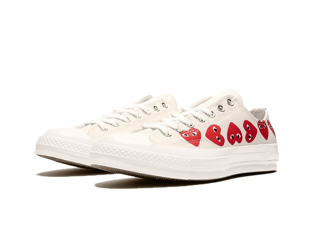 Converse Comme des Garcons Play x Chuck 70 Low WhiteTop Multi Heart-Converse-pikastore.cz
