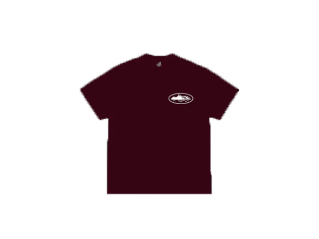 Corteiz Island OG Burgundy Tee-Corteiz-pikastore.cz