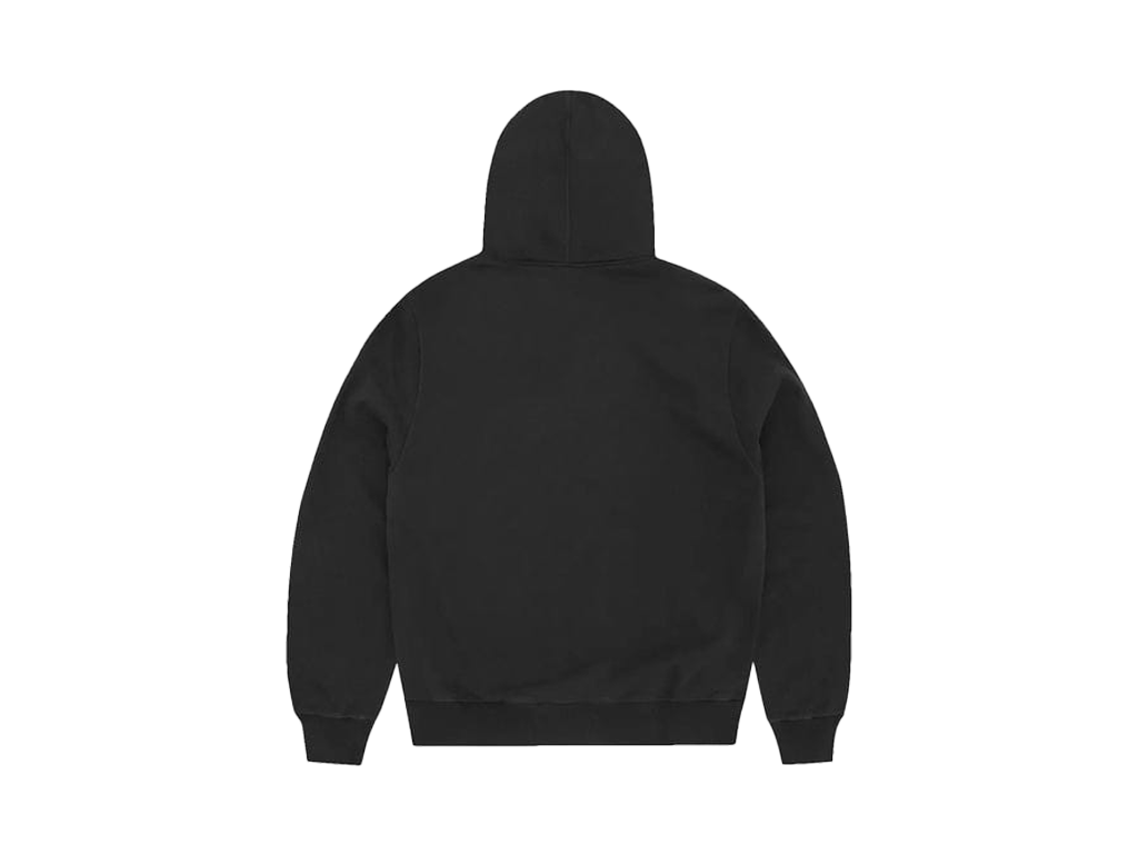 Corteiz Satin C Star Applique Hoodie Black-Corteiz-pikastore.cz