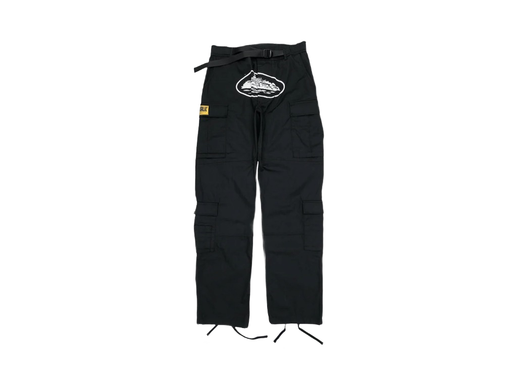 Corteiz 5 Starz Special Edition Black Guerillaz Cargo Pant Black