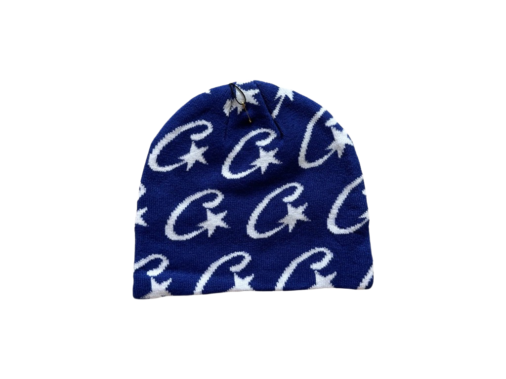 Corteiz Cstarz Monogram Beanie Royal Blue-Corteiz-pikastore.cz