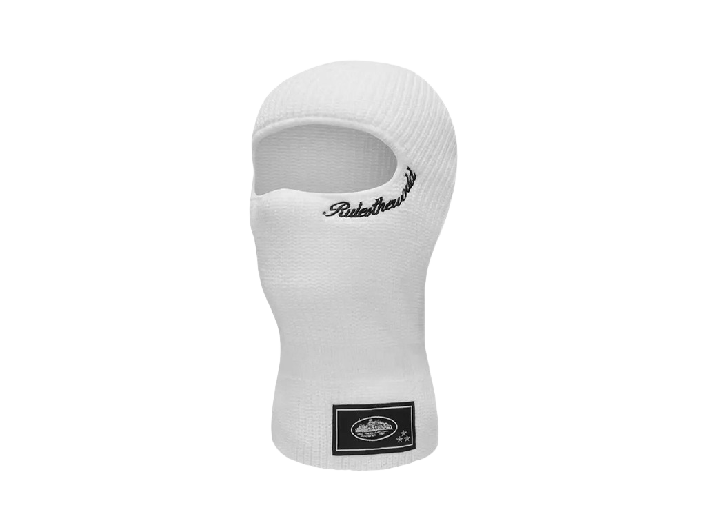 Corteiz Knit Balaclava White/Black