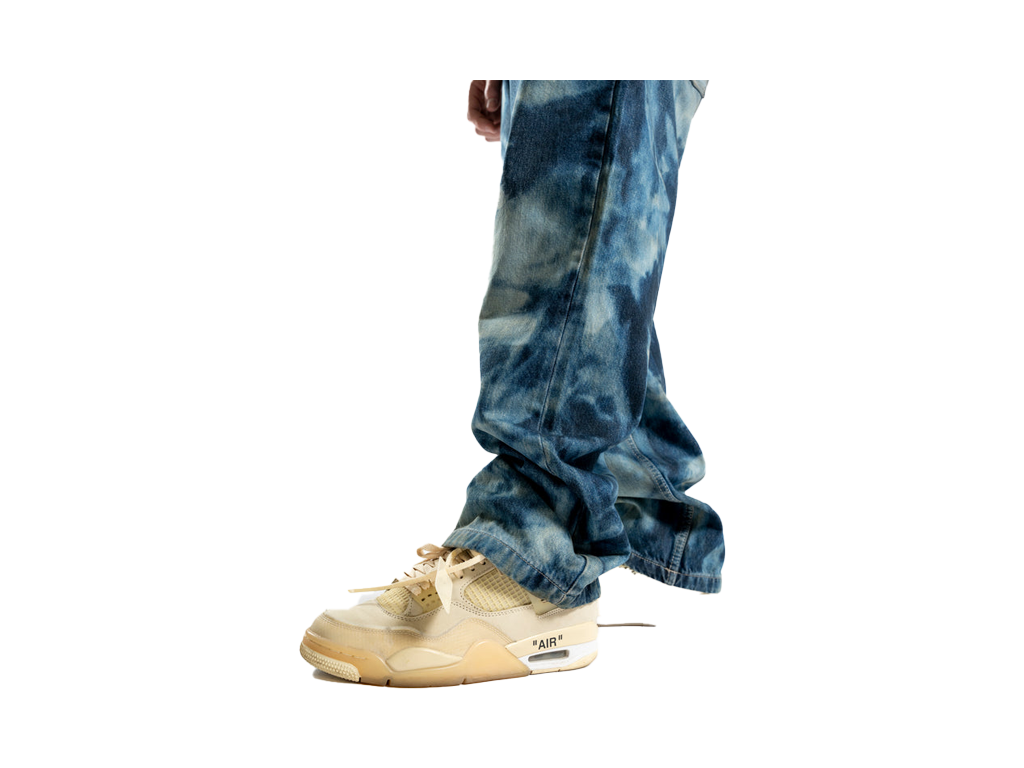 Custom Blue Bleached Jeans-Kalhoty-Custompantsprg-pikastore.cz