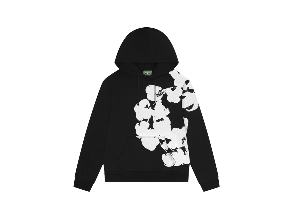 Denim Tears Big Cotton Wreath Sweatshirt Black-Denim Tears-pikastore.cz