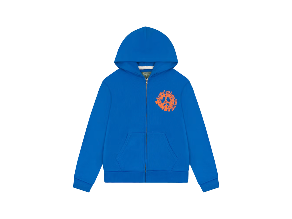 Denim Tears Denim University Zip Hoodie Royal Blue-Denim Tears-pikastore.cz