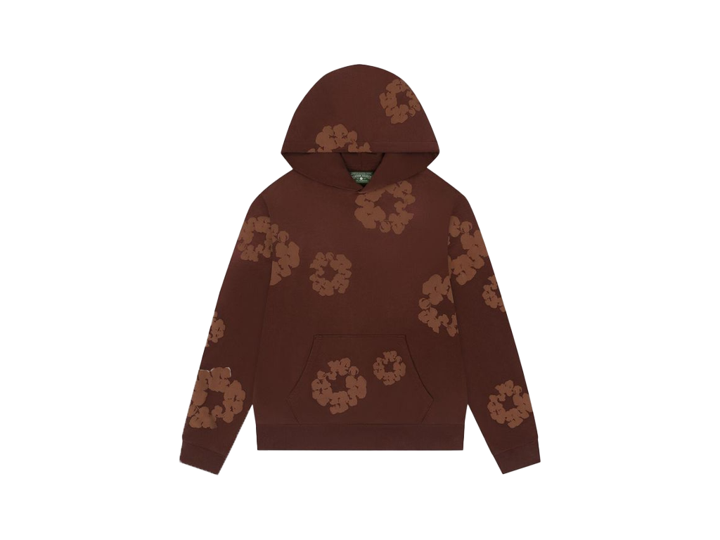 Denim Tears Mono Cotton Wreath Hoodie Brown-Denim Tears-pikastore.cz