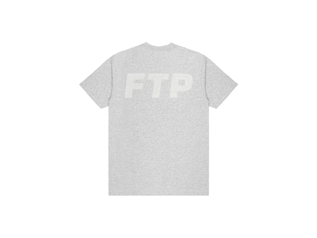 FTP Rhinestone Logo Tee Heather Grey-FTP-pikastore.cz