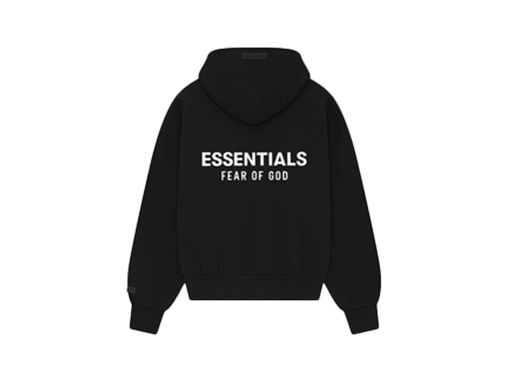 Fear of God Essentials S25 Zip-Up Hoodie Jet Black-Fear of God-pikastore.cz