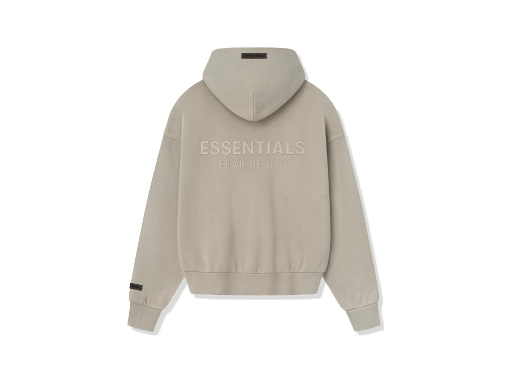Fear of God Essentials S25 Zip-Up Hoodie Timber - PIKASTORE