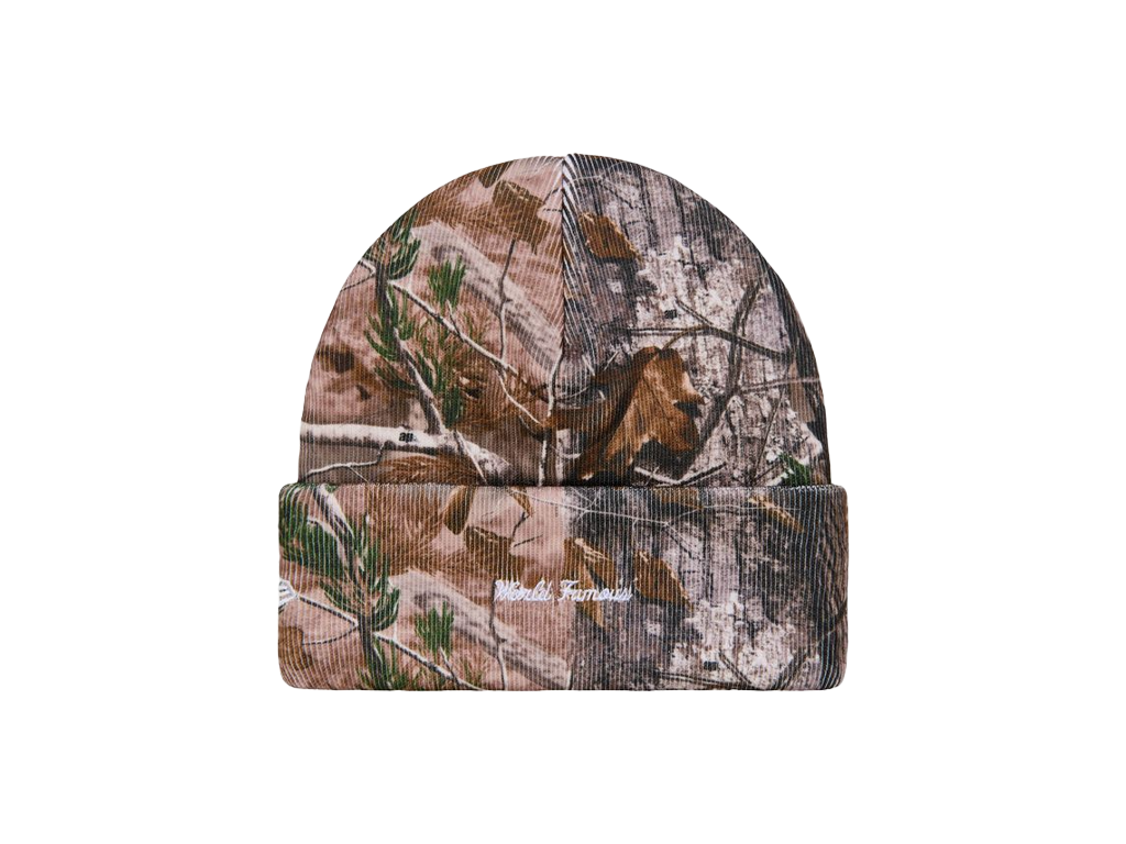 Grey Supreme New Era Box Logo Beanie (FW25) Realtree AP Camo