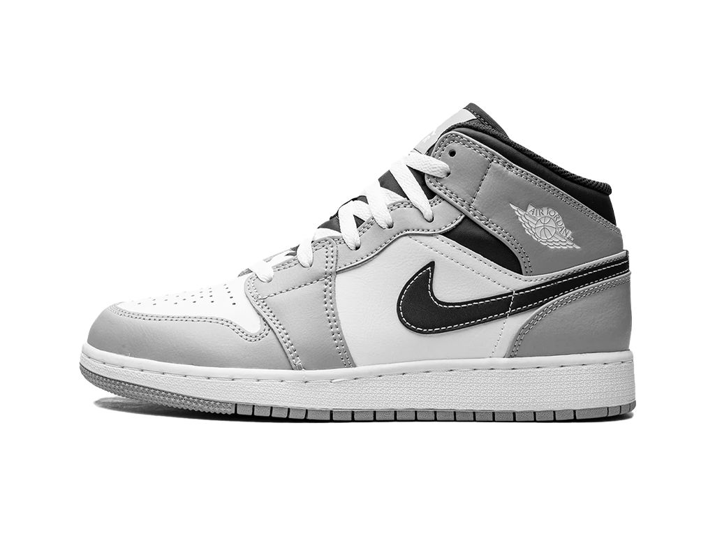 Jordan 1 Mid Light Smoke Grey (GS)-Jordan-pikastore.cz