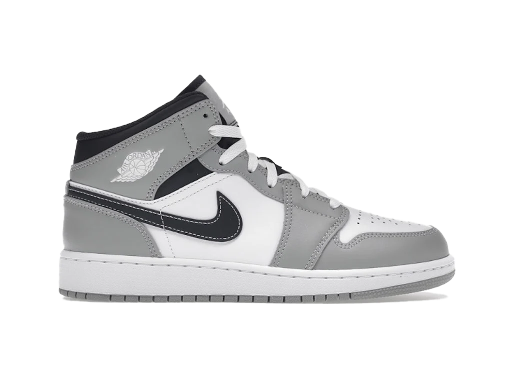 Jordan 1 Mid Light Smoke Grey (GS)-Jordan-pikastore.cz