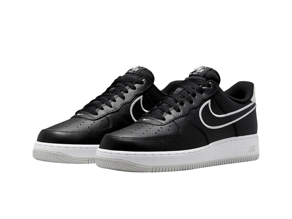 Nike Air Force 1 07 Embroidered Swoosh - Black-Nike-pikastore.cz