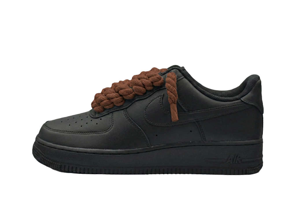 Nike Air Force 1 Black Low 07 Rope Laces Brown-Nike-pikastore.cz