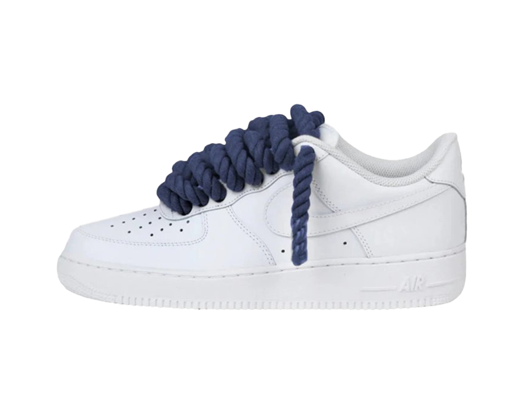 Nike Air Force 1 White Low 07 Rope Laces Navy-Nike-pikastore.cz