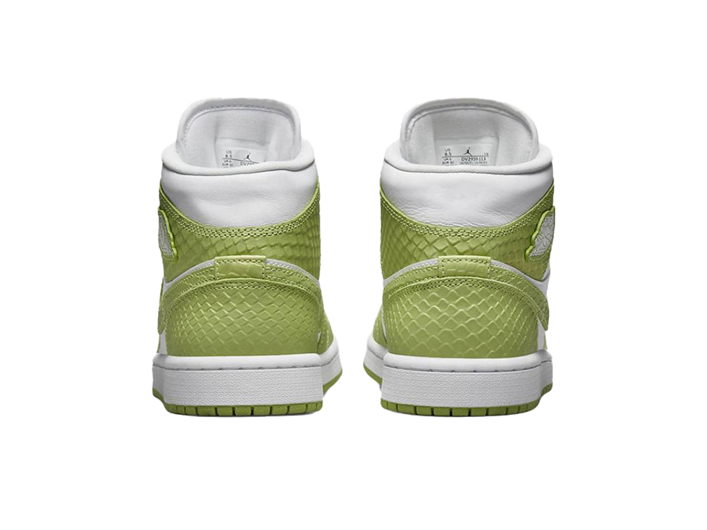 Nike Air Jordan 1 Mid Green Python (Women's) – sneakers – foto 4 di 5