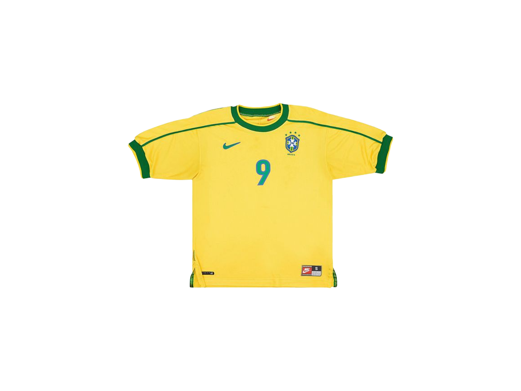Nike Brazil 1998 Reissue Ronaldo Soccer Jersey Varsity Maize-Nike-pikastore.cz