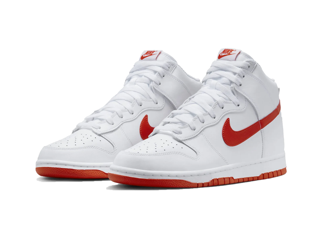 Nike Dunk High GS White Picante Red