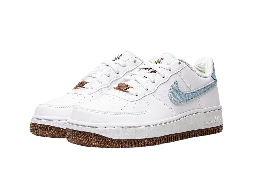 Nike Air Force 1 Low LV8 Indigo Canvas Cork White (GS)-sneakers-Nike-pikastore.cz