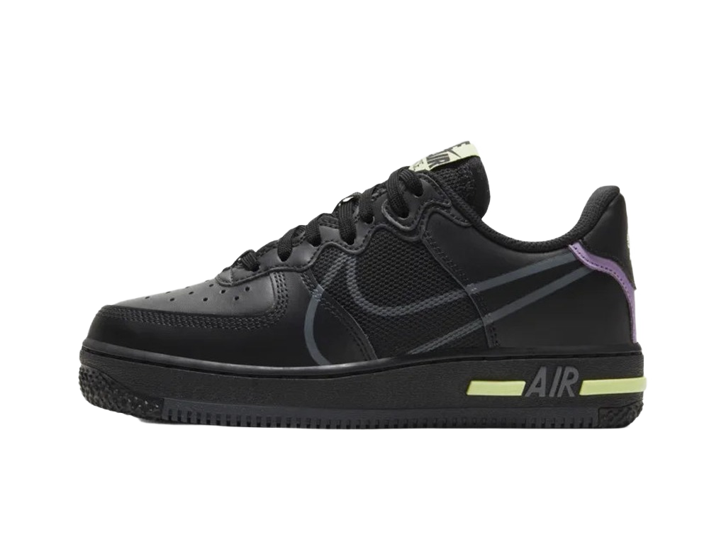 Nike Air Force 1 React GS Triple Black-Nike-pikastore.cz