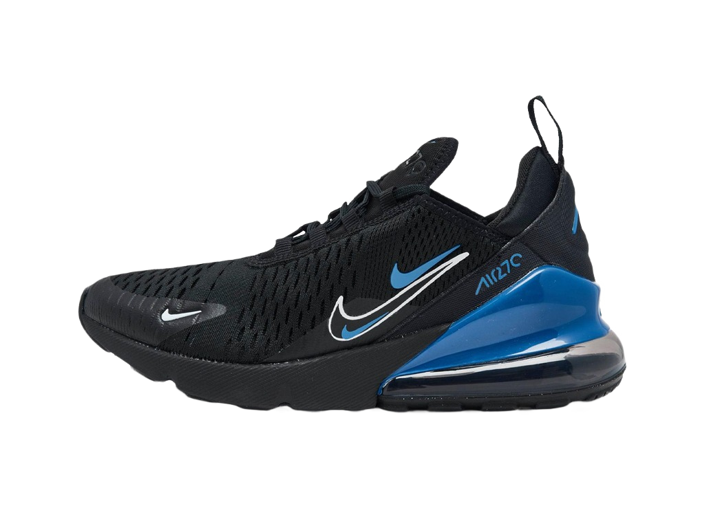 Nike Air Max 270 GS Multi-Swoosh - Black Dark Marina Blue-Nike-pikastore.cz