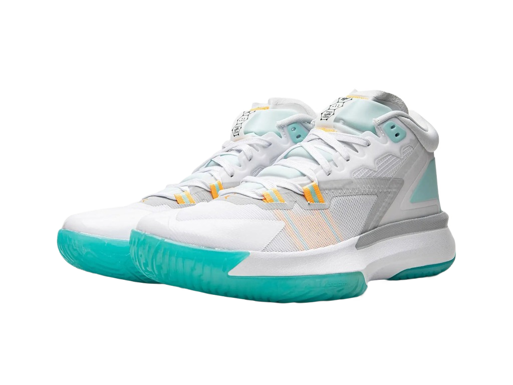 Nike Air Jordan Zion 1 White Dynamic Turquoise-Air Jordan-pikastore.cz