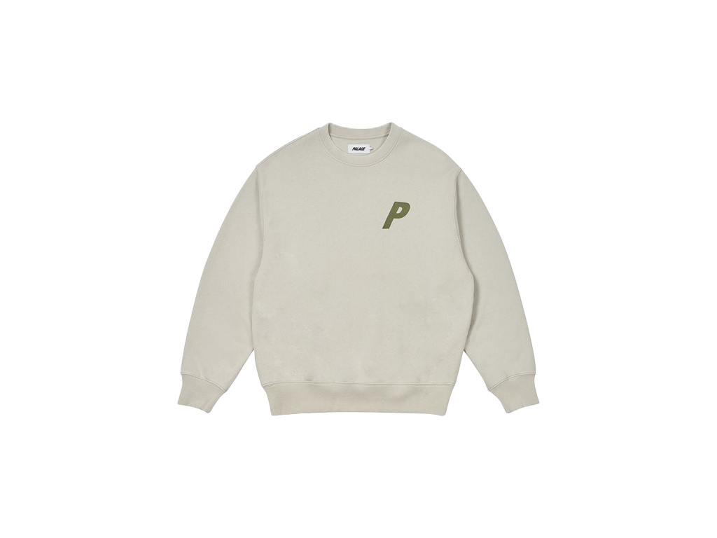 Palace Pigment P3 Crew Concrete Grey-Palace-pikastore.cz