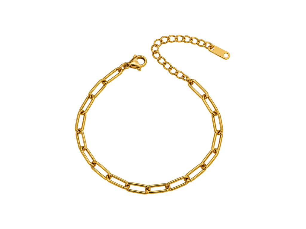 Paperclip Bracelet zlatý – oblečení