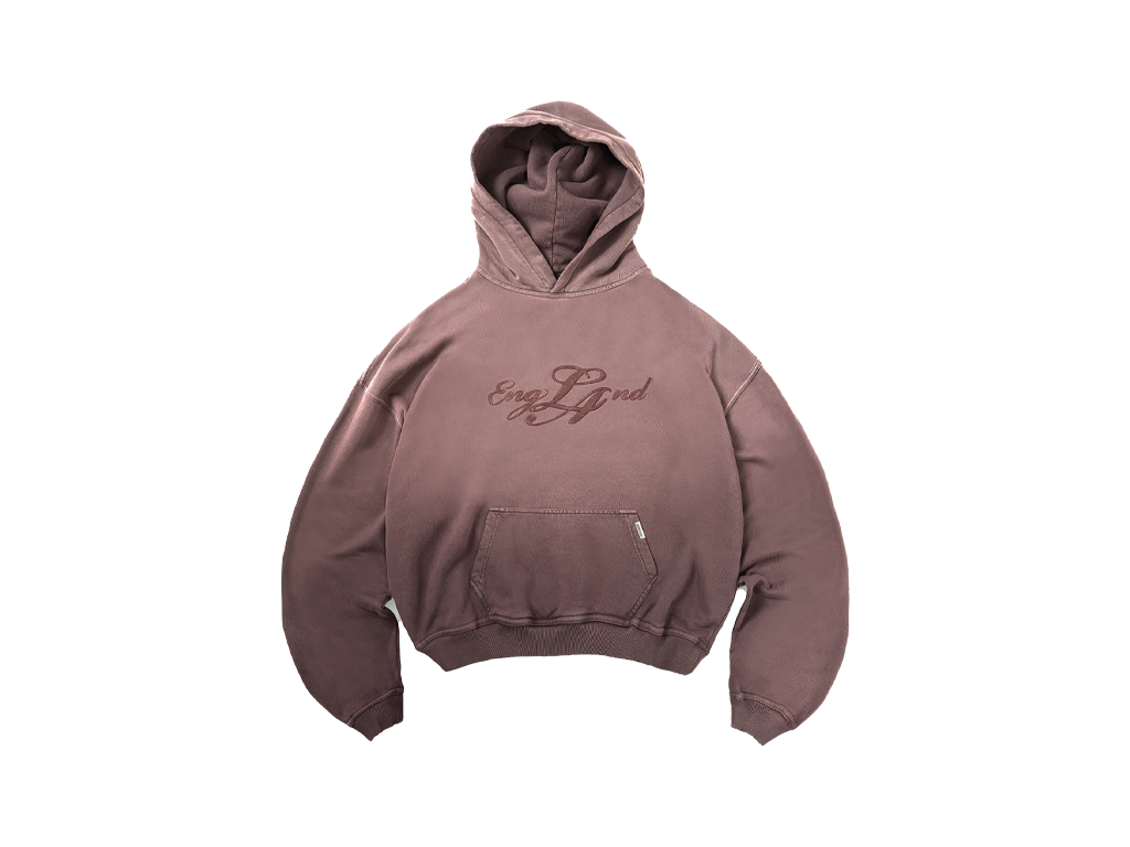 Represent EngLAnd Hoodie Washed Brown