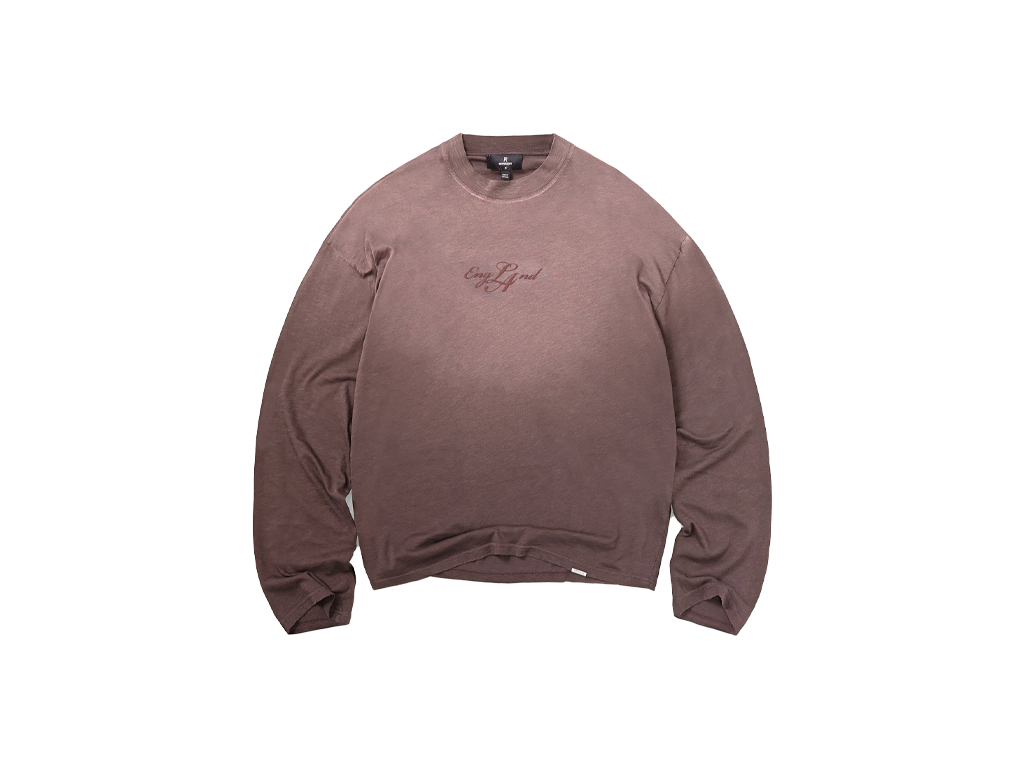 Represent EngLAnd Long Sleeve T-Shirt Washed Brown