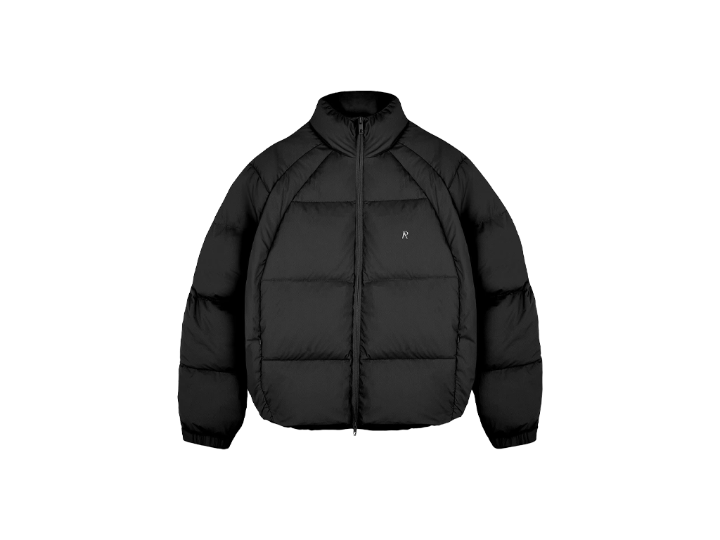 Represent Funnel Neck Puffer Black
