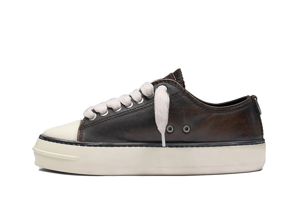 Represent Rep-Cap Distressed Leather Dark Brown-Represent-pikastore.cz