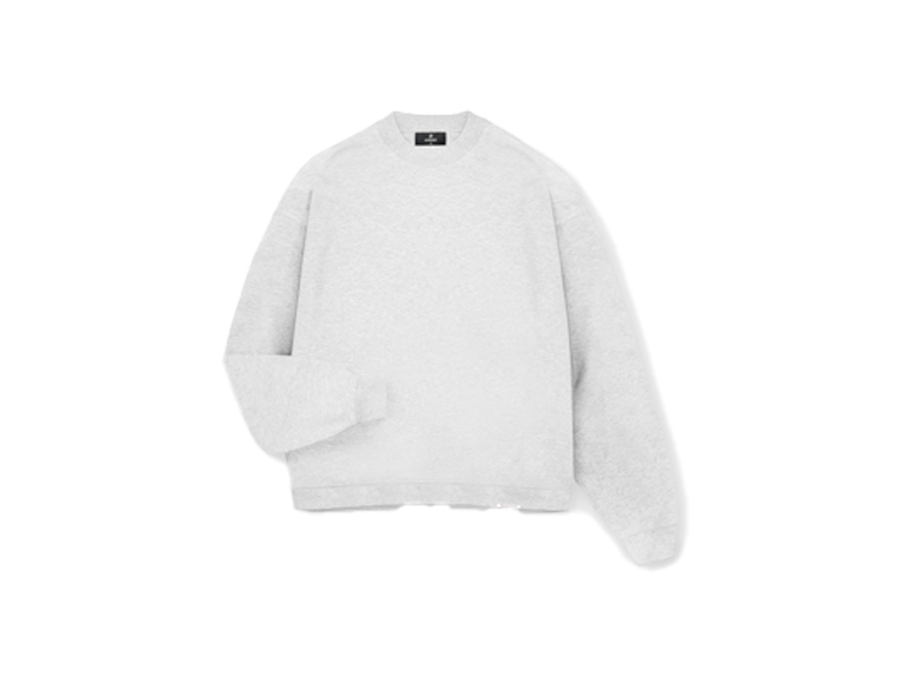 Represent Initial Boxy Sweater Ice Grey Marl-Represent-pikastore.cz