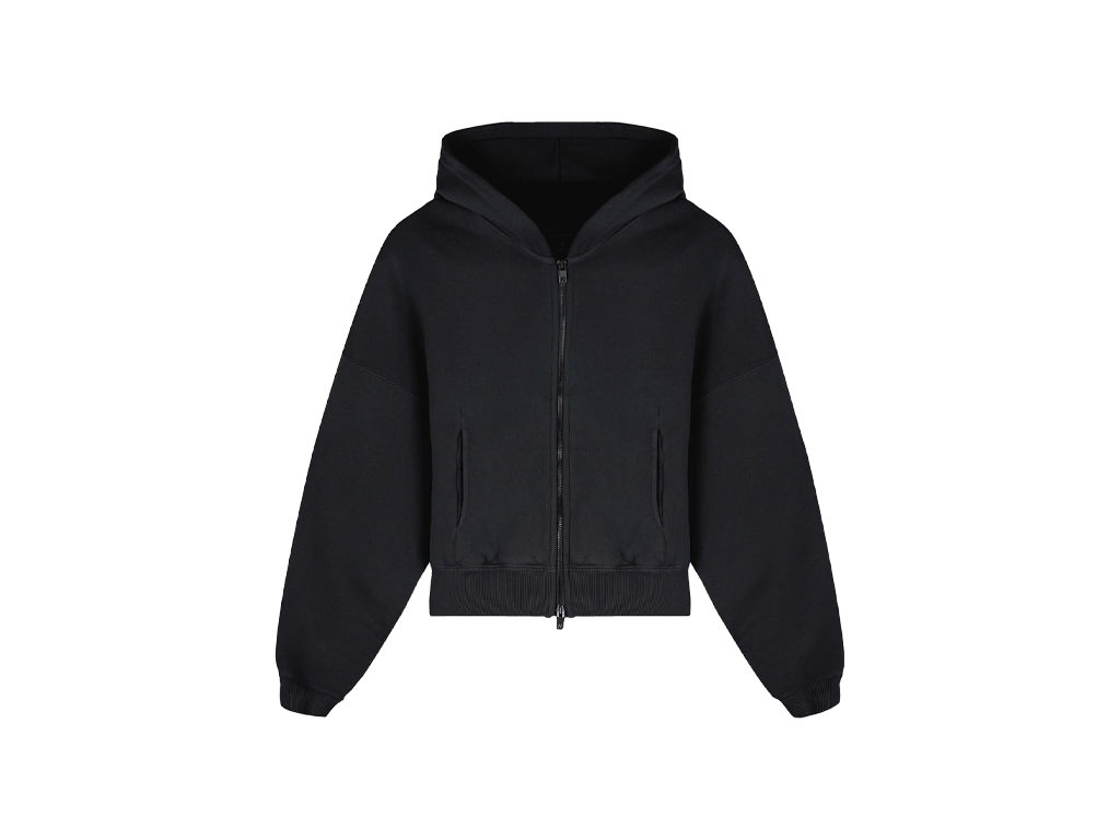 Represent WMNS Initial Oversized Crop Hoodie Washed Black-Represent-pikastore.cz