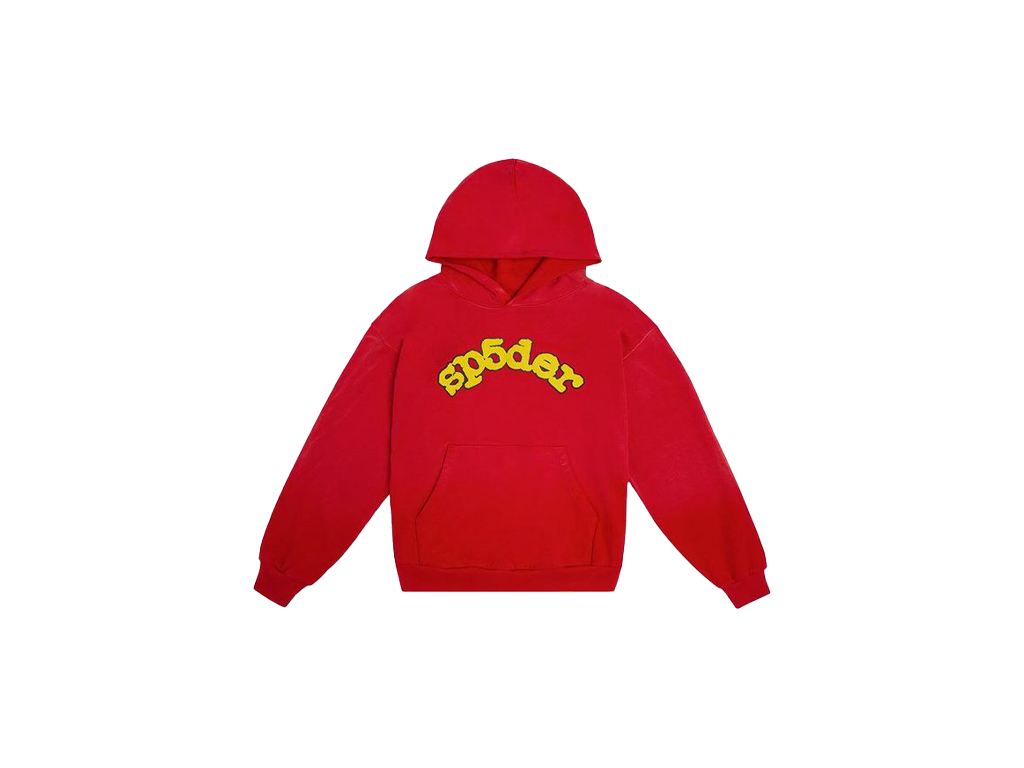 Sp5der OG Logo Hoodie Red-Sp5der-pikastore.cz